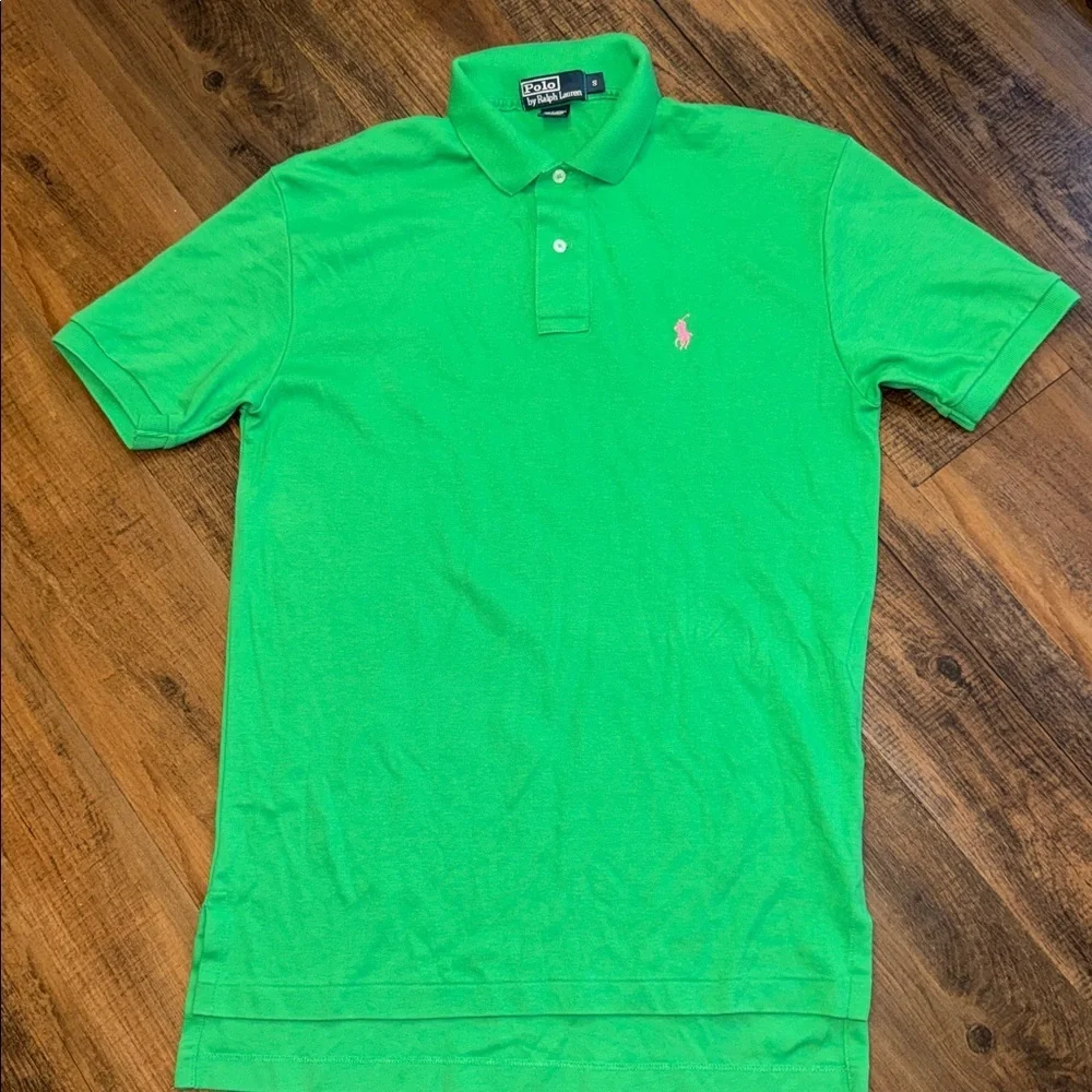 Ralph Lauren Men's Vibrant Green Polo Shirt